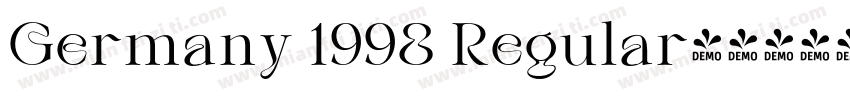 Germany 1998 Regular字体转换